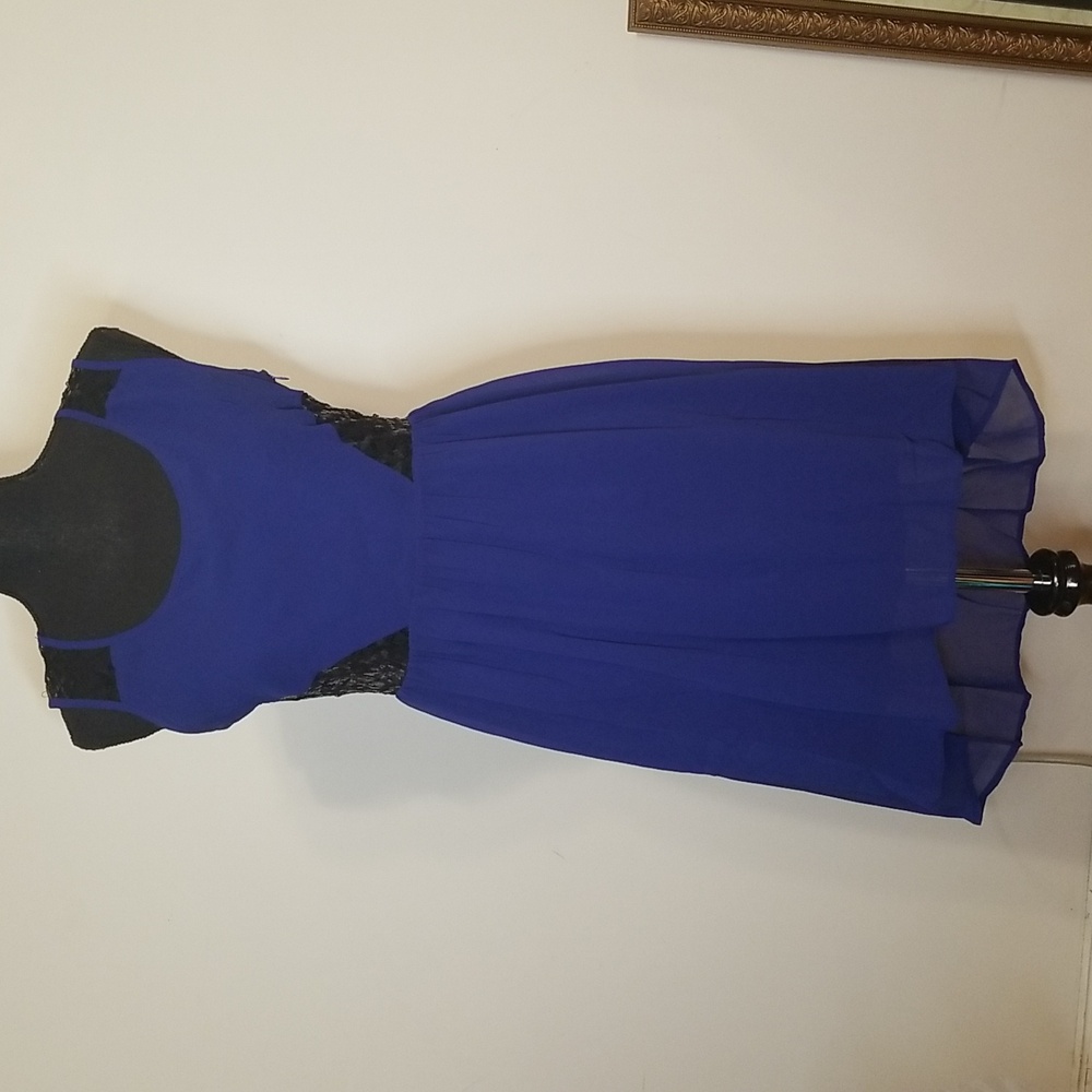 Royal Blue Hi Lo Dress